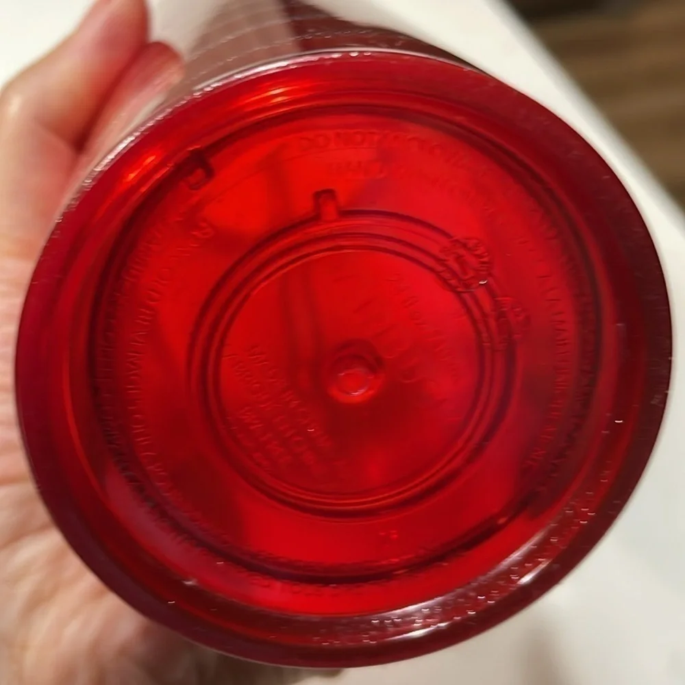 Starbucks Christmas Holiday 2023 Red & White Swirl 24 Oz Venti Cold Cup …